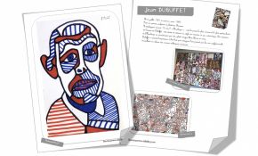 Coloriage Dubuffet Inspiration Fiche Artiste Jean Dubuffet