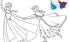 Coloriage Elsa Reine Des Neiges Nice Coloriage Princesse Disney Elsa Et Anna La Reine Des