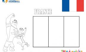 Coloriage Equipe De France 2018 Nice Championnat Du Monde De Handball Coloriage France
