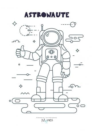 Coloriage Espace Élégant Coloriage astronaute Momes
