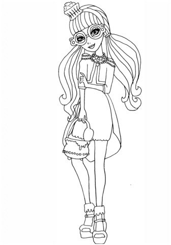 Coloriage Ever after High Génial Coloriage Ever after High Ginger Breadhouse