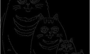 Coloriage Famille Chat Frais Fat Cat Family Coloring Page Coloring