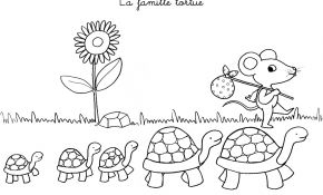 Coloriage Famille tortue Luxe Coloriage Chanson La Famille tortue