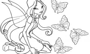 Coloriage Fee Génial Coloriage Winx Fee Jecolorie
