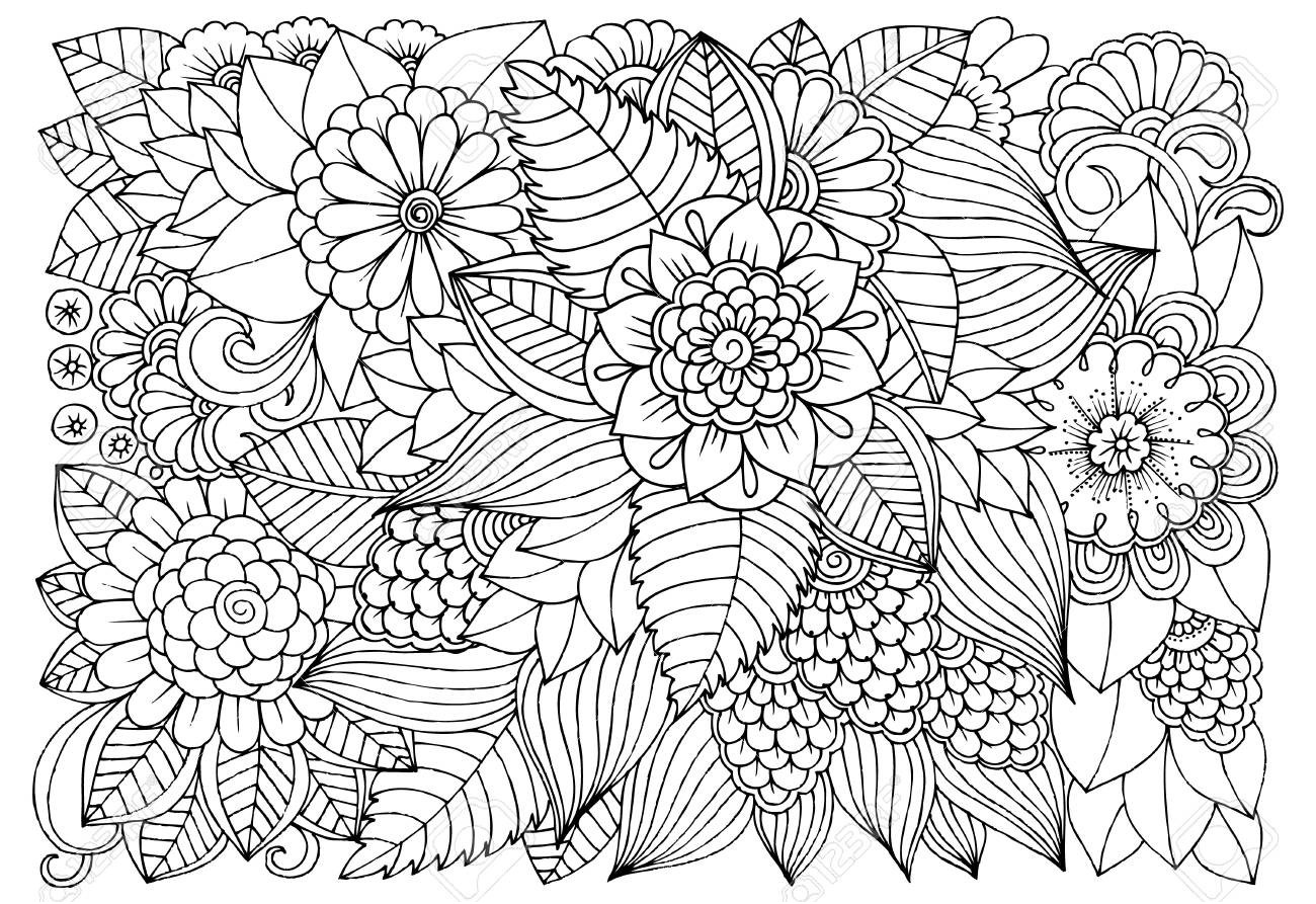Coloriage Fleurs Adulte Élégant 15 Coloriage Art