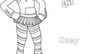 Coloriage Fortnite Nomade Élégant Coloriage Zoey Fortnite Girl Jecolorie