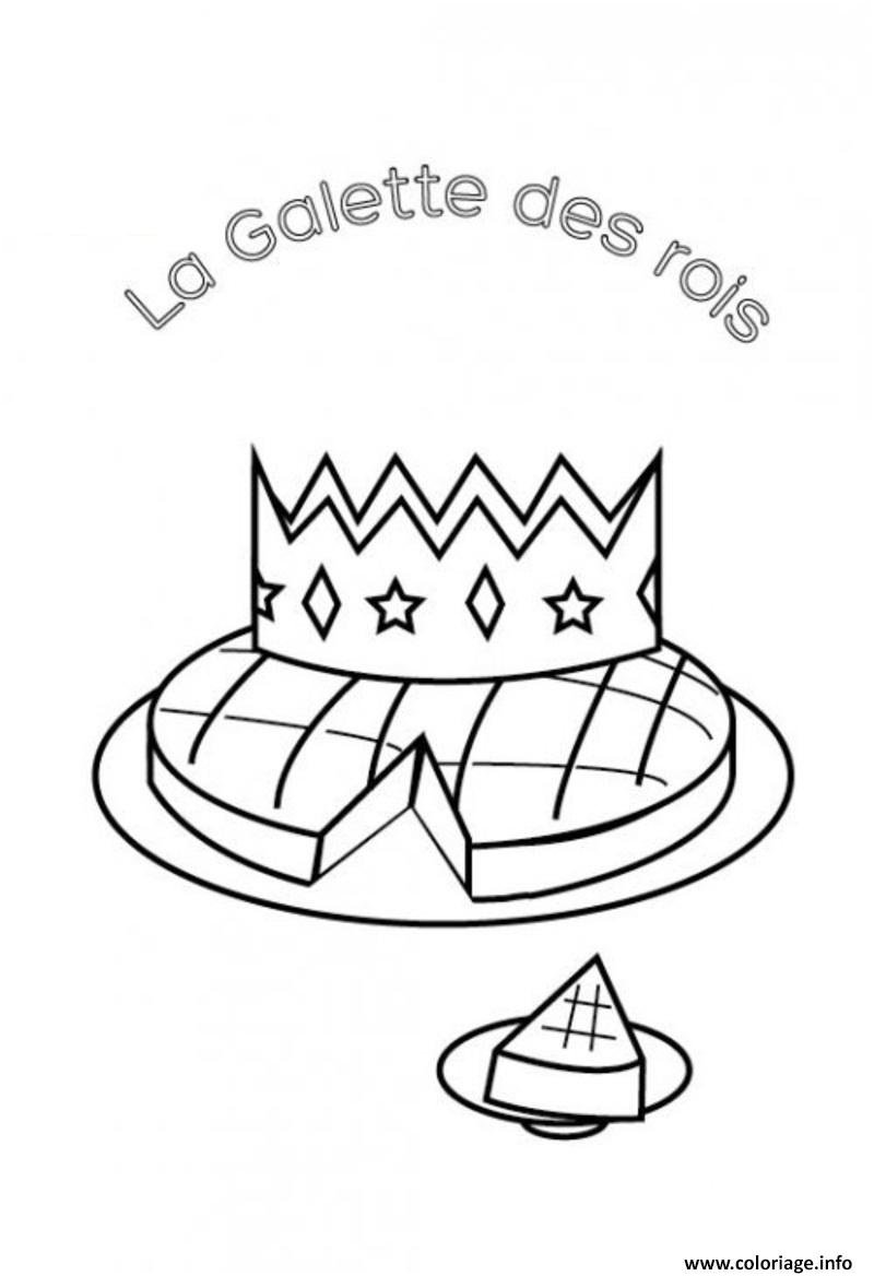 Coloriage Galette Des Rois Gratuit À Imprimer Génial Coloriage La Galette Des Rois Pour Enfants Dessin