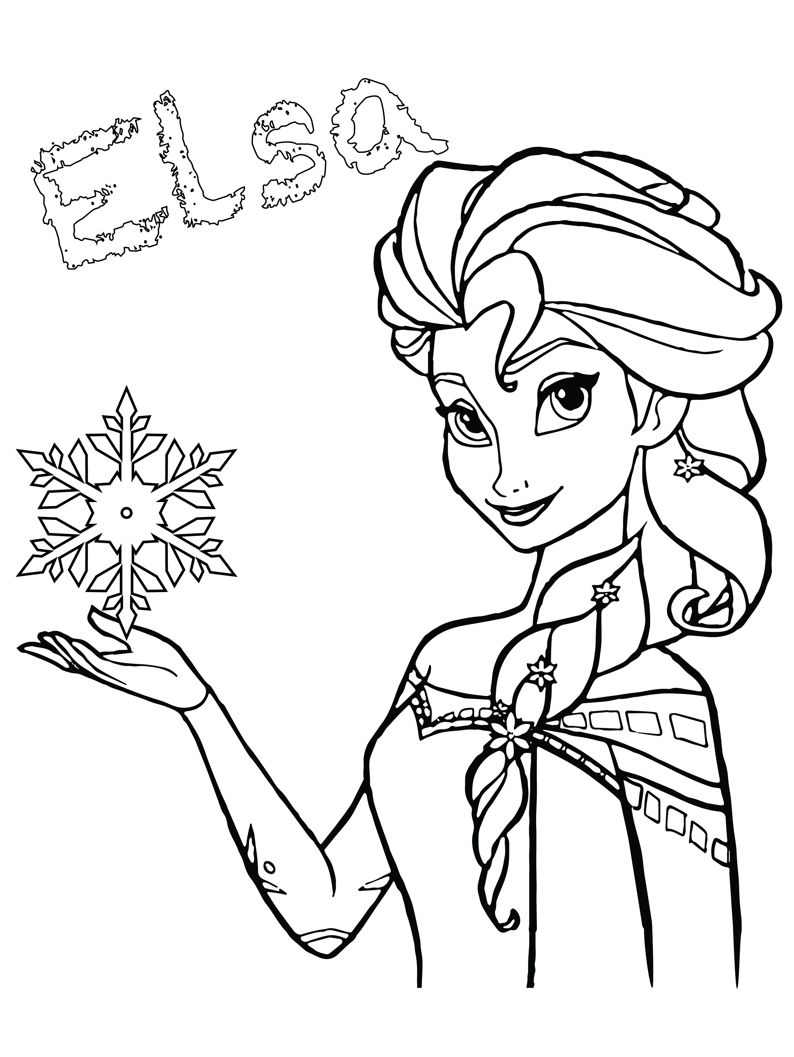 Coloriage Gratuit Disney Élégant Elsa Disney Frozen Coloriage De Princesse Gratuit