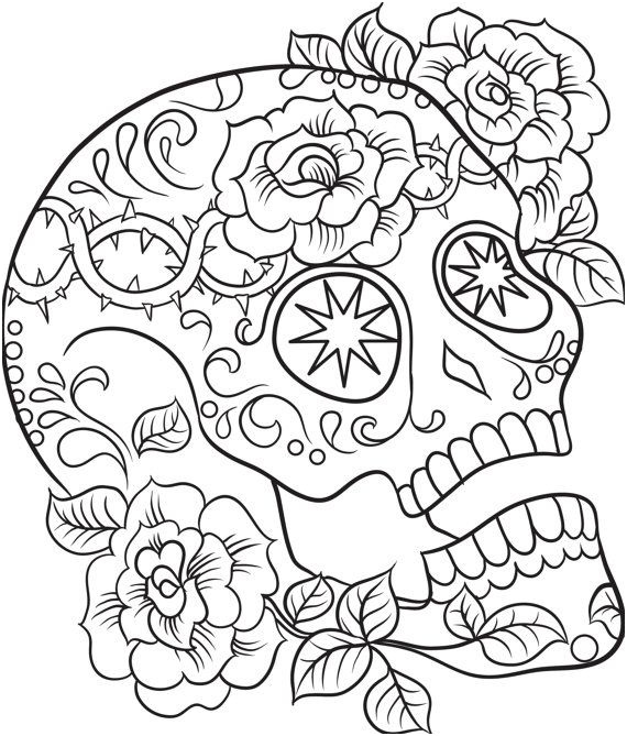 Coloriage Haloween Inspiration Color Me Sugar Skulls Coloring Ebook Print Out and Color