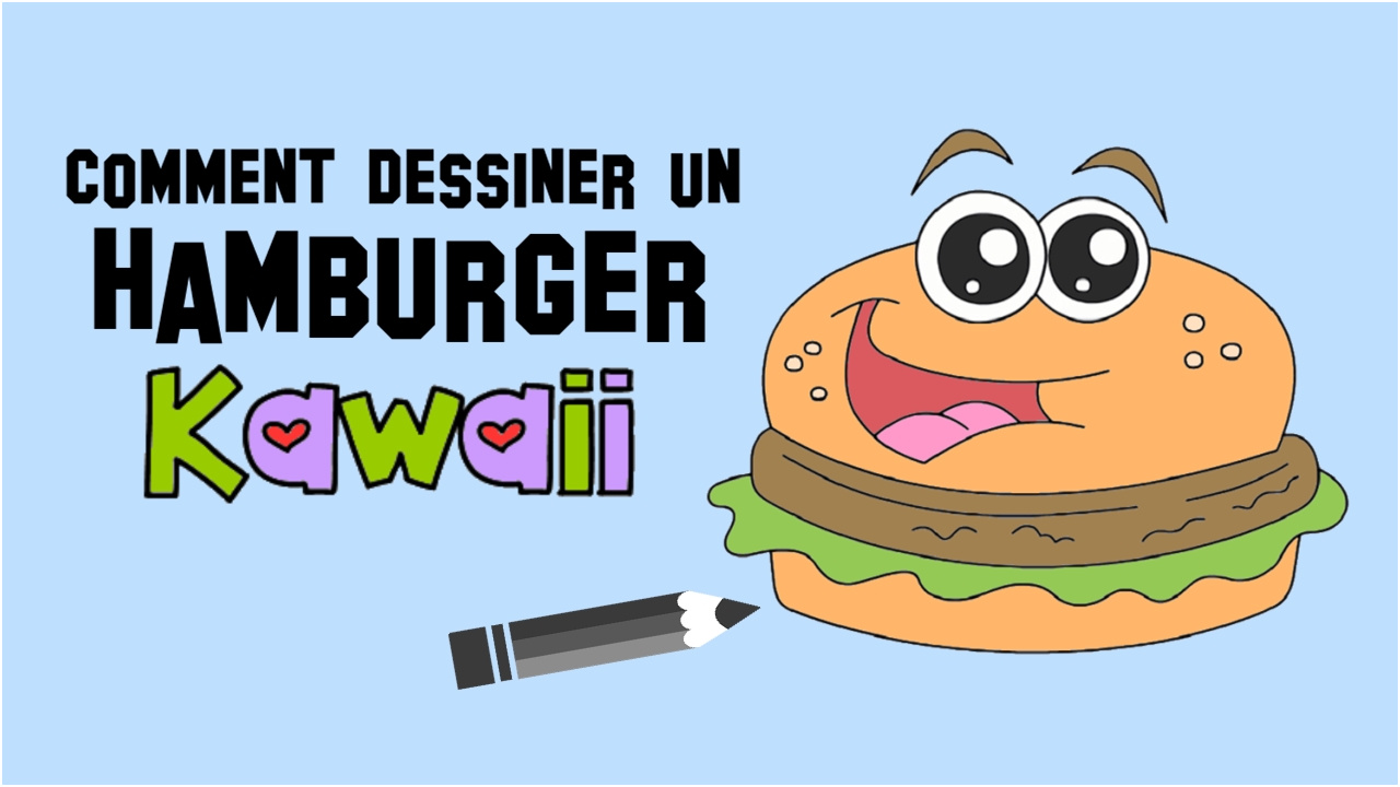 Coloriage Hamburger Kawaii Nice Ment Dessiner Un Cookie Kawaii