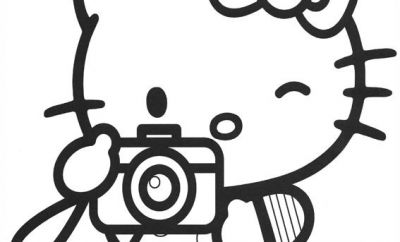 14 Animé Coloriage Hello Kitty Coeur Gallery  COLORIAGE