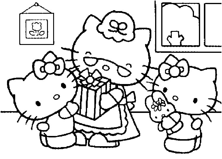 Coloriage Hello Kitty Noel Génial 147 Dessins De Coloriage Hello Kitty à Imprimer Sur