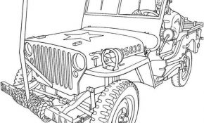 Coloriage Jeep Luxe Disegni Da Colorare Camion Dell Esercito Stampabile