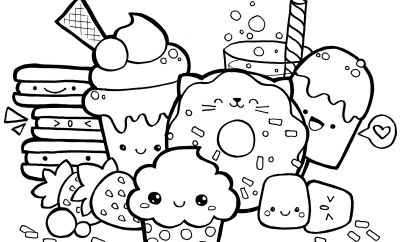 14 Parfait Coloriage Kawaii Glace Photos  COLORIAGE