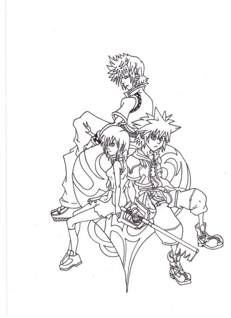 Coloriage Kingdom Hearts Inspiration Free Printable Kingdom Hearts Coloring Pages for Kids