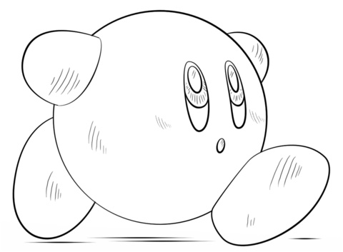 Coloriage Kirby Élégant Coloriage Kirby