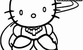 Coloriage Kitty Élégant Coloriage Hello Kitty Princesse Dessin à Imprimer Sur