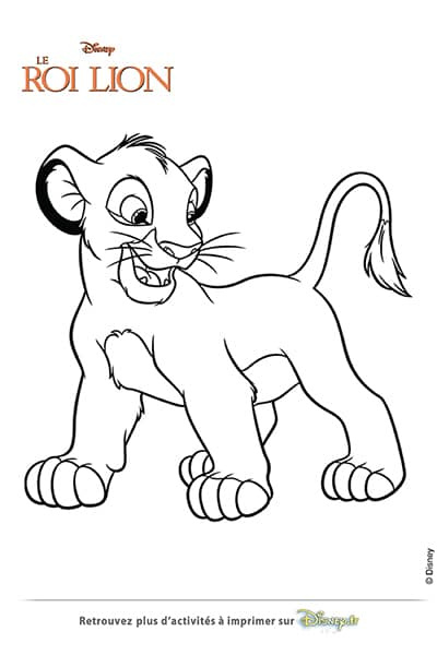 Coloriage Le Roi Lion Nice Coloriage Simba