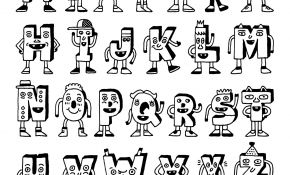 Coloriage Lettres Alphabet Élégant Coloriage Alphabet Rigolo Momes