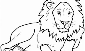 Coloriage Lion Facile Inspiration 동물 색칠공부 프린트자료 네이버 블로그