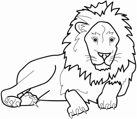 Coloriage Lion Facile Inspiration 동물 색칠공부 프린트자료 네이버 블로그