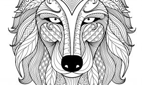 Coloriage Loup Mandala Luxe Nouveau Coloriage Mandala Animaux Loups