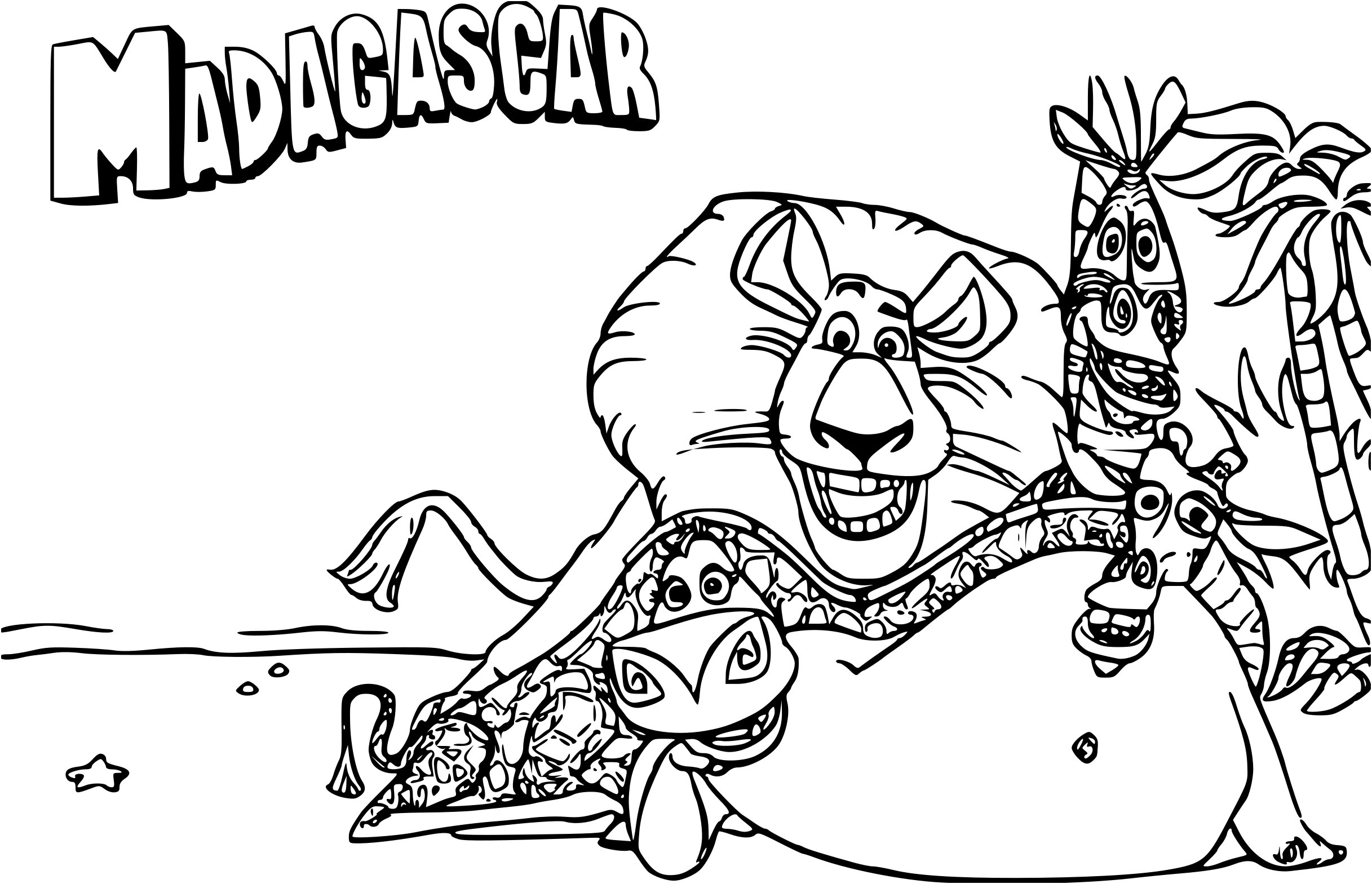 Coloriage Madagascar Frais Coloriage Disney Madagascar