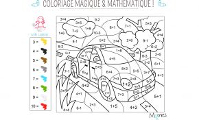 Coloriage Magique Enfant Nice Coloriage Magique Et Mathématique La Voiture Momes