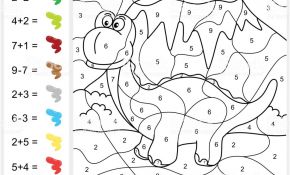 Coloriage Magique Maths Cp Inspiration Paint Color by Numbers Addition and Subtraction Worksheet Fo