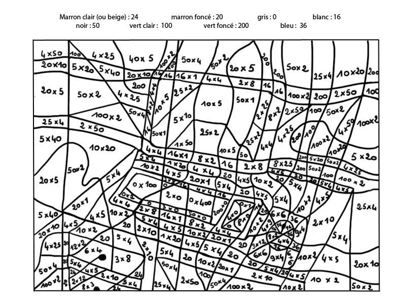 9 Grand Coloriage Magique Tables De Multiplication Ce1 Image  COLORIAGE