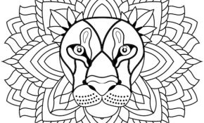 Coloriage Mandala Animaux Frais Mandala Lion Coloriage Mandala Lion En Ligne Gratuit A