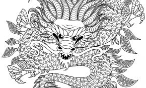 Coloriage Mandala Dragon Luxe Dragon Circulaire Dragons Coloriages Difficiles Pour