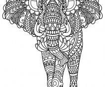 Coloriage Mandala Elephant Inspiration Eléphants Coloriages Difficiles Pour Adultes