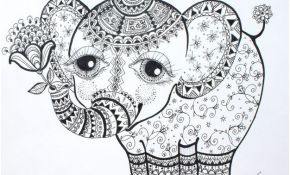 Coloriage Mandala Elephant Luxe If I Were To A Tattoo Paisley Elephant In The Tall
