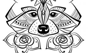 Coloriage Mandala Facile Animaux Unique Renard à Colorier Doodles Doodles