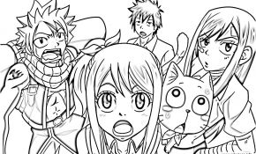 Coloriage Manga Fairy Tail Nice Coloriage Fairy Tail Manga 12 Dessin