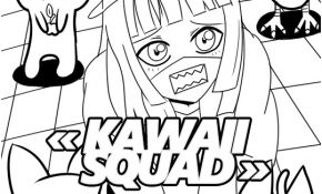 Coloriage Manga Kawaii Nice Manga Kawaii Squad Jim Coloriages Difficiles Pour Adultes