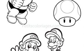 Coloriage Mario Champignon Élégant Nouveau Coloriage Mario Et Luigi A Imprimer Gratuit