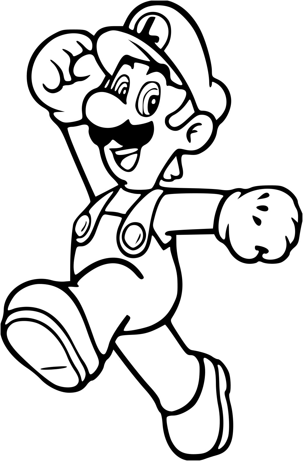 Coloriage Mario Luigi Inspiration Coloriage Luigi à Imprimer