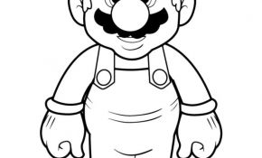 Coloriage Mario Nice Coloriage à Imprimer Personnages Célèbres Nintendo