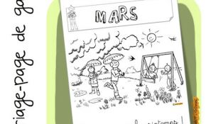 Coloriage Mars Maternelle Frais Mois De Mars Coloriage
