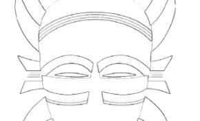 Coloriage Masque Africain Inspiration Librairie Interactive Masques Africains