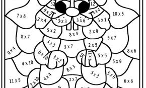 Coloriage Mathématique Élégant Coloriage Magique De Multiplication Enfants