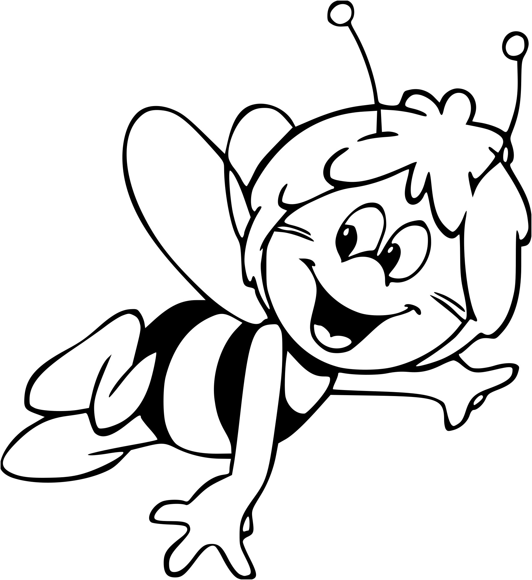 распечатать картинку пчелы