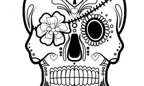 Coloriage Mexique Génial Une Tête De Mort En Sucre Mexicain à Colorier Avec Son