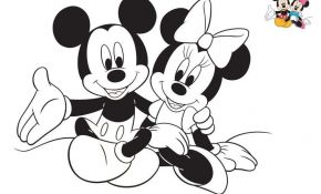 Coloriage Mickey À Imprimer Élégant Coloriage Disney Minnie Et Mickey Les Amoureux Dessin