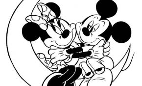 Coloriage Mickey Et Minnie Génial Coloriage Minnie Et Dessin Minnie à Imprimer Avec Mickey…