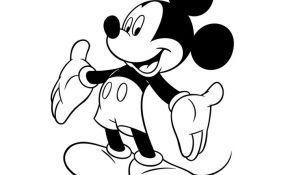 Coloriage Mickey Mouse Nice Coloriage à Imprimer Personnages Célèbres Walt Disney