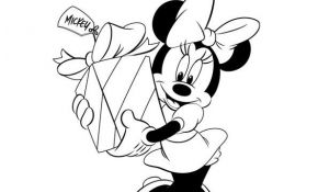 Coloriage Mickey Noel Génial Minnie Coloriages Minnie Et Mickey