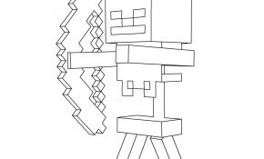 Coloriage Minecraft Skin Élégant Coloriage Skeleton Archer Minecraft Dessin